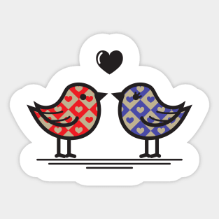 Birds in love Sticker